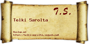 Telki Sarolta névjegykártya