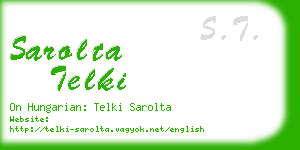 sarolta telki business card